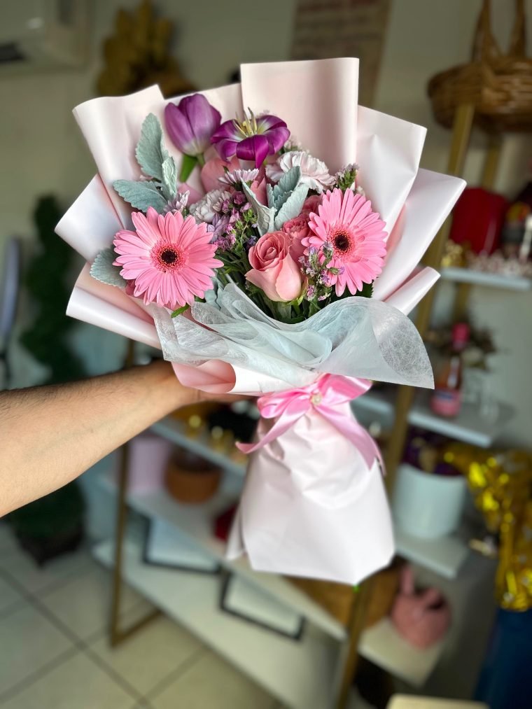 Tulipanes con flores mixtas